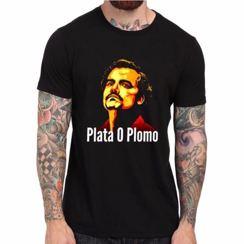 חולצת נרקוס "PLATA O PLOMO"