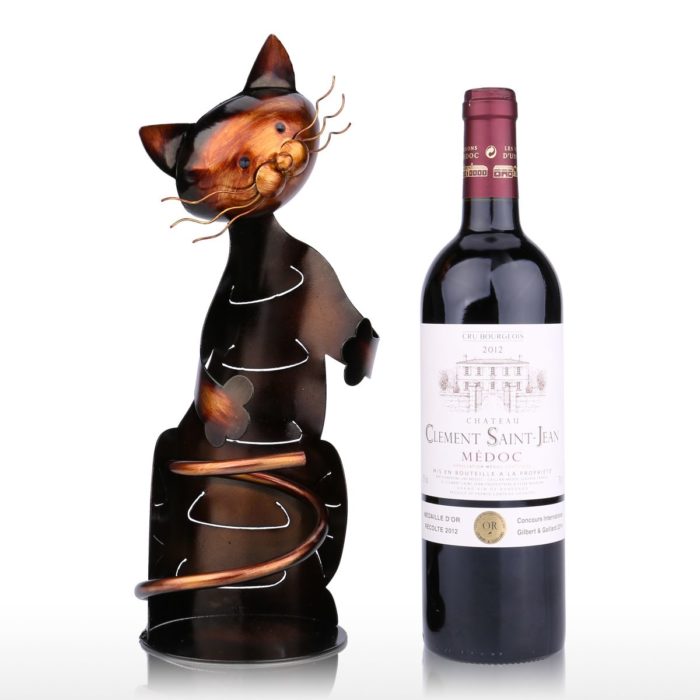 מעמד יין בצורת חתול