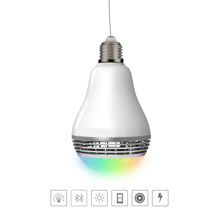 נורת LED מחליפת צבעים רמקול בלוטות'