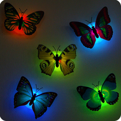 5 מנורות לילה בצורת פרפרים