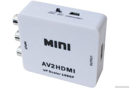 ממיר חיבור AV אנלוגי (בננה / RCA) ל-HDMI