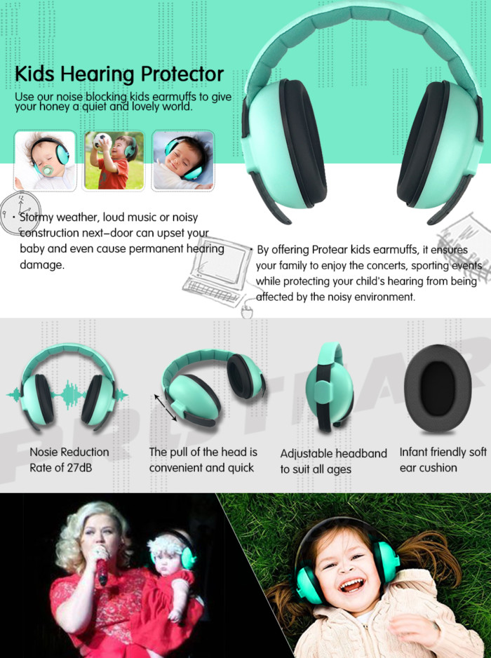 אוזניות מגנות אוזניים לתינוקות במקומות רועשים
