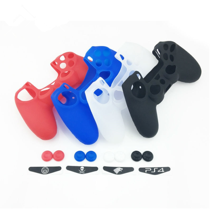 כיסויים מגני סיליקון לשלטים של PS4 במגוון צבעים
