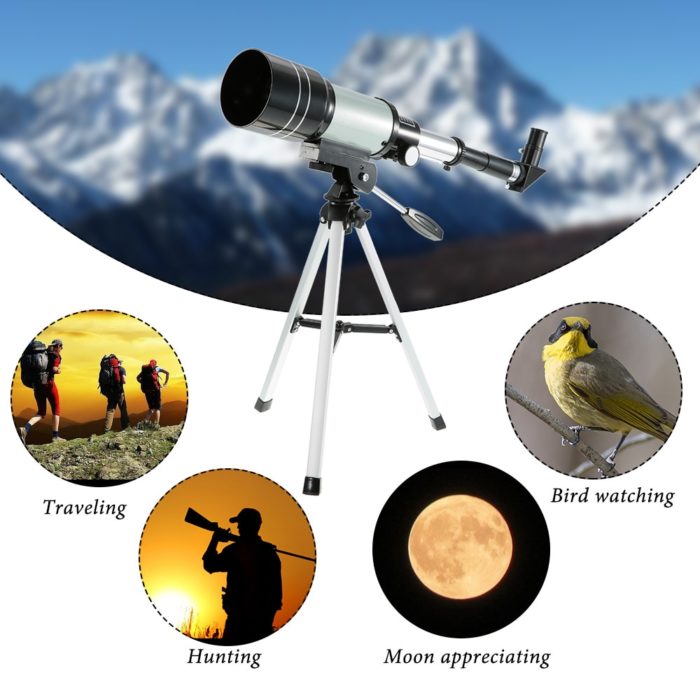 טלסקופ מקצועי נייד לצפייה בכוכבי לכת ונוף