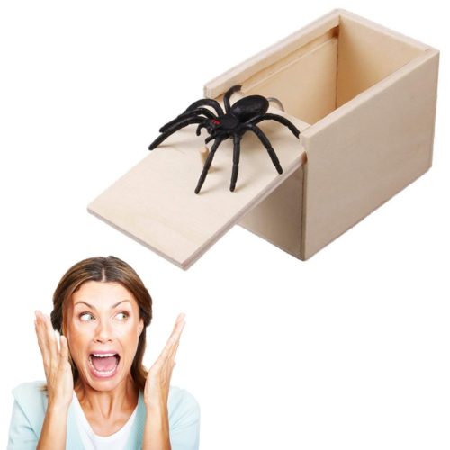 קופסה עם עכביש קופץ למתיחות