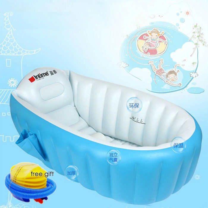 אמבטיה מתנפחת לילדים עם משאבת אוויר