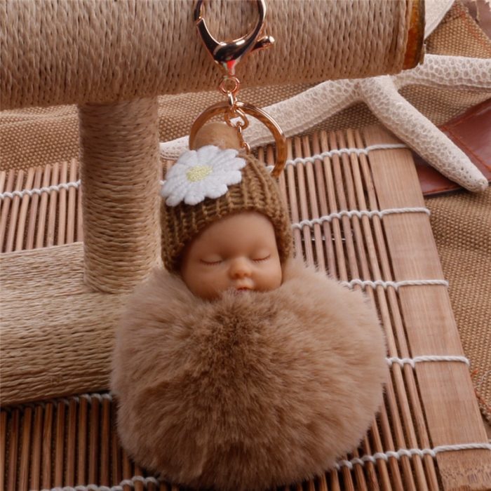 מחזיק מפתחות חמוד בצורת תינוק ישן
