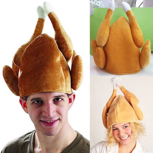 כובע מצחיק בצורת תרנגול על הראש
