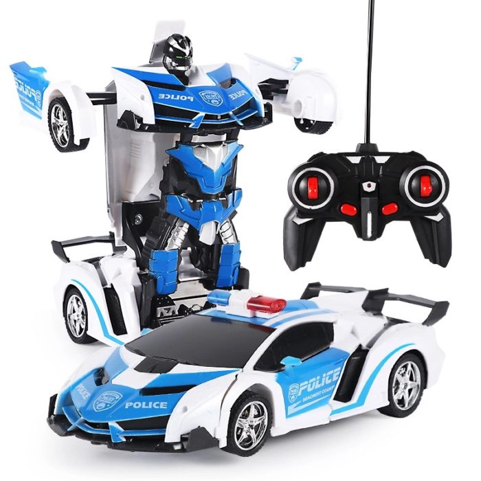 צעצוע רכב על שלט רחוק ההופך גם לרובוט