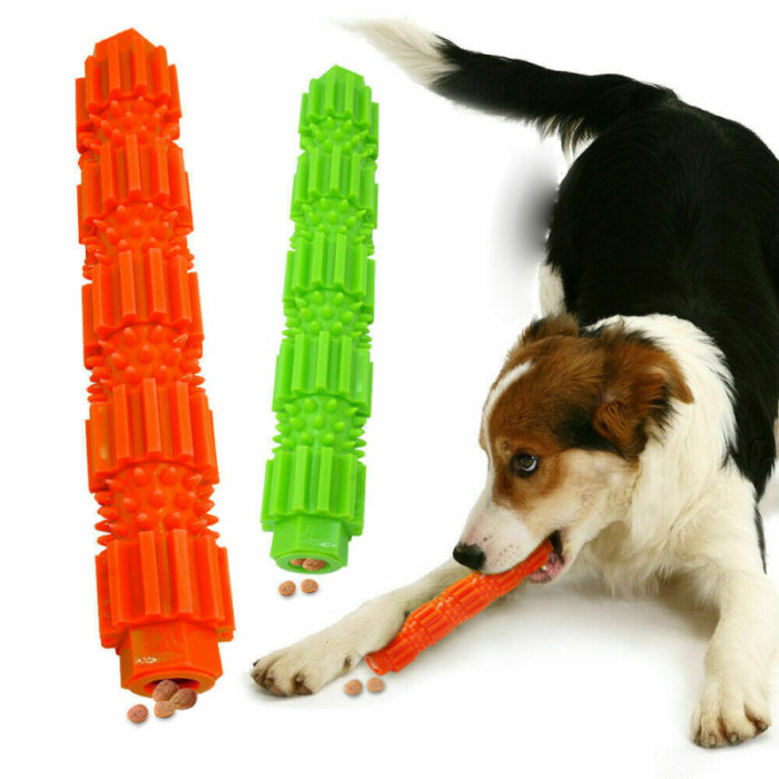 צעצוע לעיסה מברשת שיניים לכלב עם מילוי לחטיפים