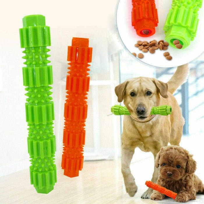 צעצוע לעיסה מברשת שיניים לכלב עם מילוי לחטיפים