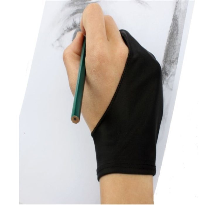 כפפת אצבעות למניעת לכלוך היד בעת כתיבה וציור