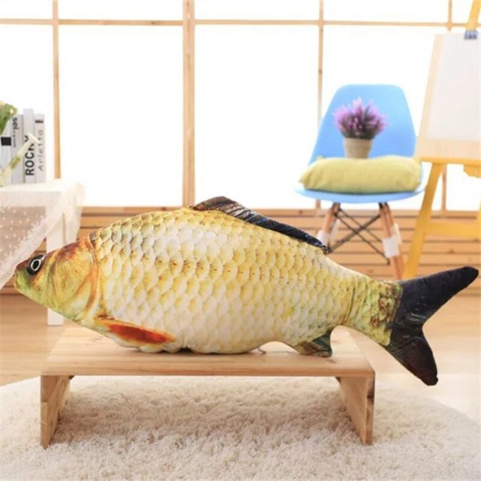 כרית בצורת דג מציאותי
