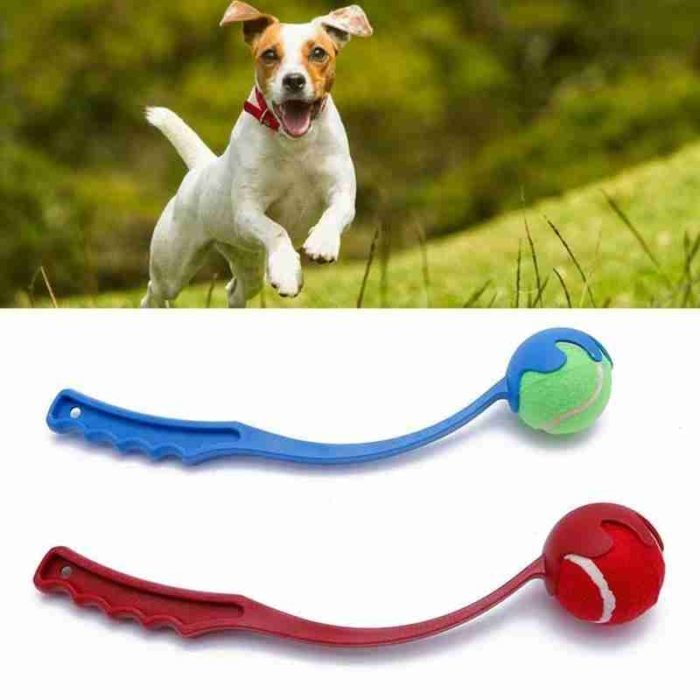 מקל לזריקת כדור לכלב בצורה מקצועית למרחקים כולל כדור