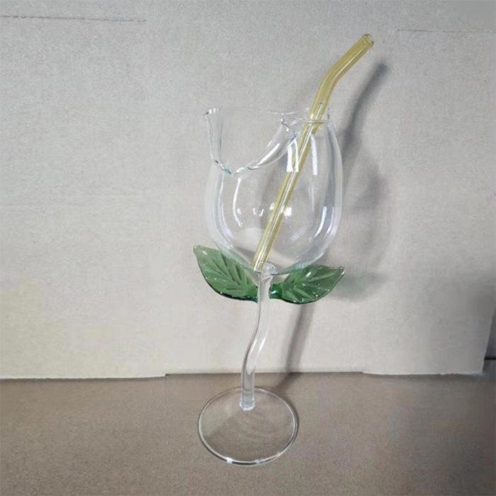 כוס יין בצורת ורד