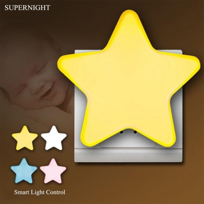 תאורת לילה לילדים בצורת כוכב זוהר