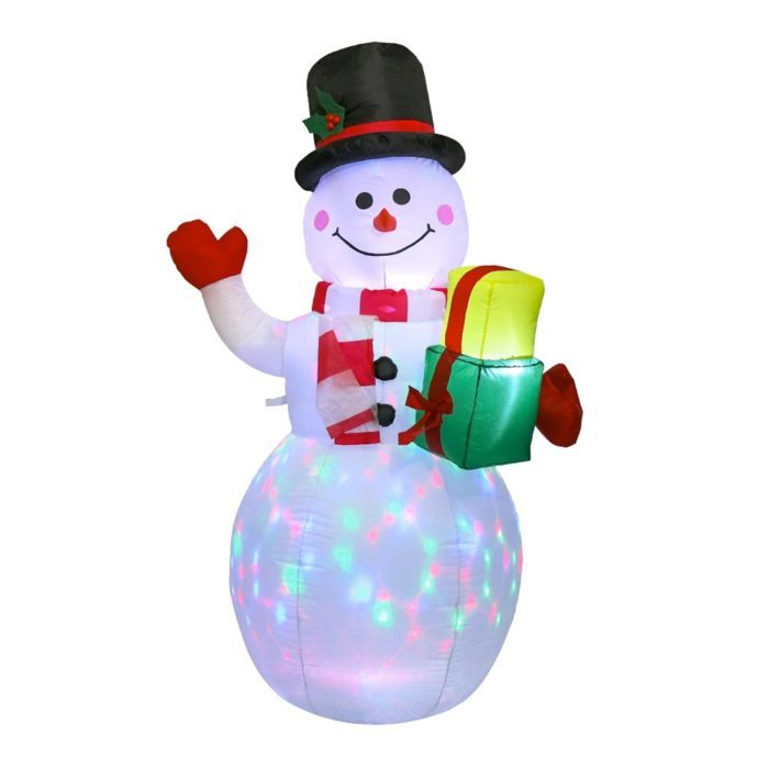 איש שלג מתנפח עם תאורת לד