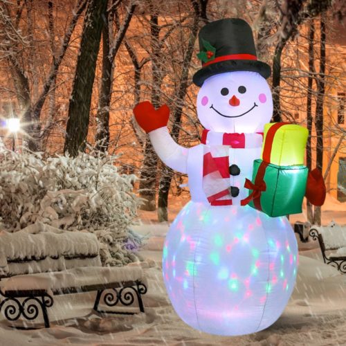 איש שלג מתנפח עם תאורת לד