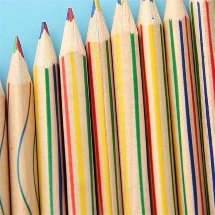 עפרונות לכתיבה וציור בצבעי הקשת (סט 10 יח')