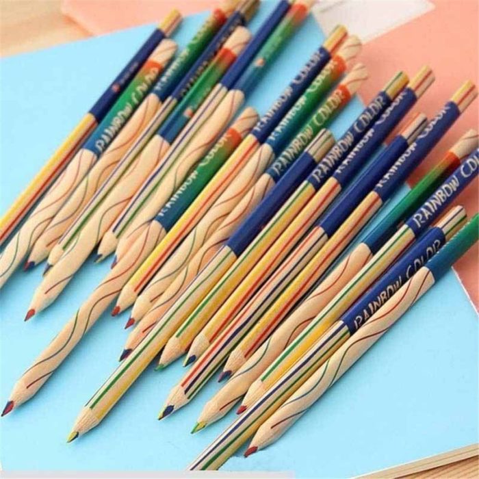עפרונות לכתיבה וציור בצבעי הקשת (סט 10 יח')