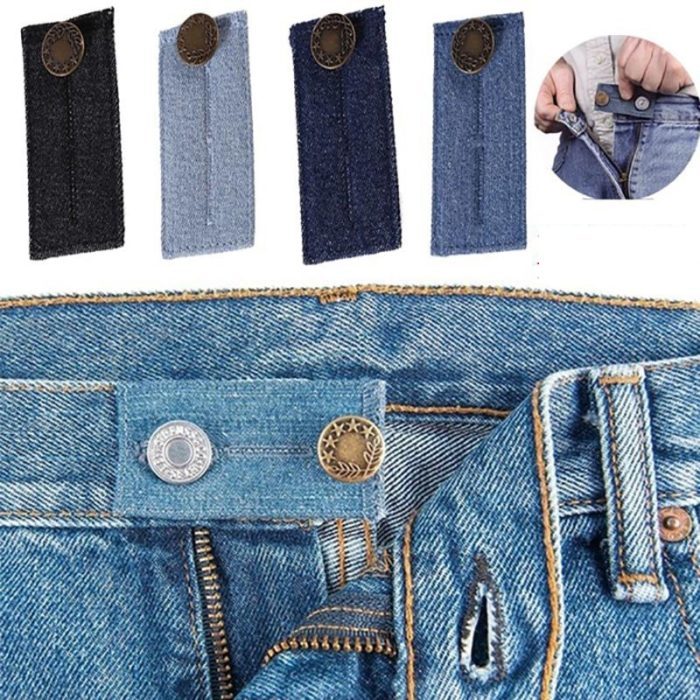 כפתור מרחיב ג'ינס בקלות (4 יחידות בצבעים שונים)