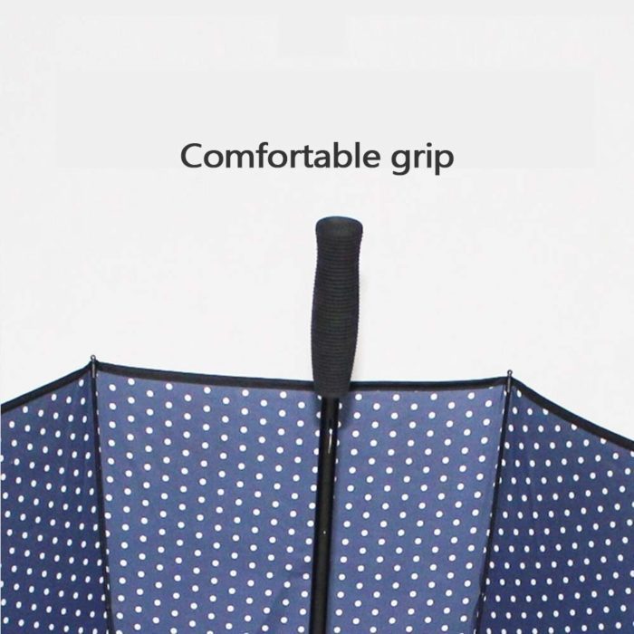 מטרייה בצורת כיפה עם דפנה שקופה לשמש