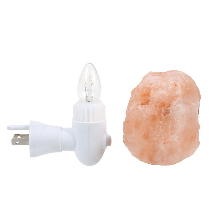 מנורת לילה בצורת גביש מלח דקורטיבי