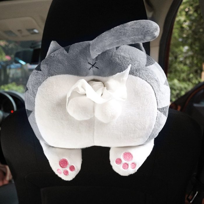 מחזיק נייר טישו לרכב ולבית בצורת ישבן חתול