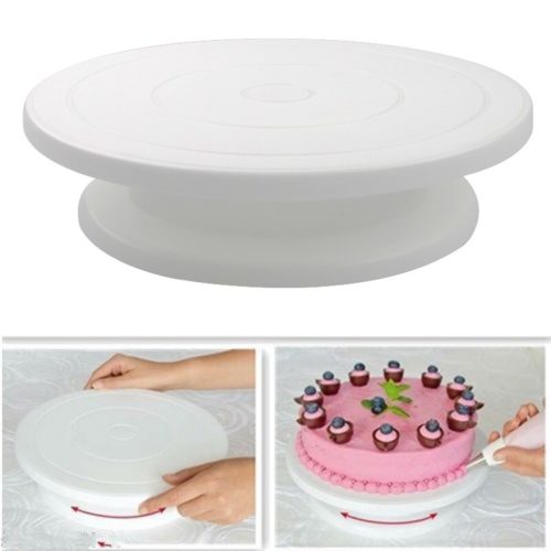 כלי לסיבוב עוגות 360° להכנה וקישוט בקלות