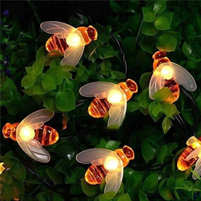תאורה סולארית בצורת דבורים