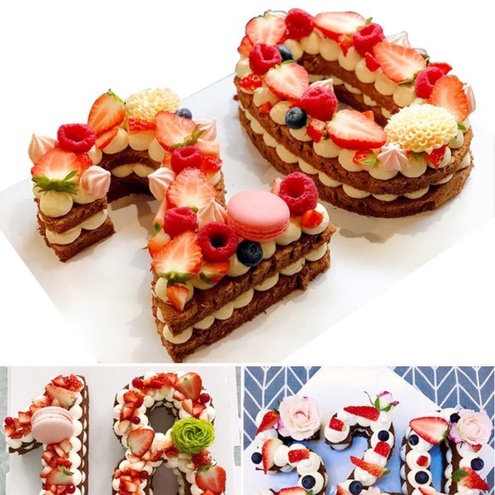 תבניות עוגות בצורת מספרים גדולים