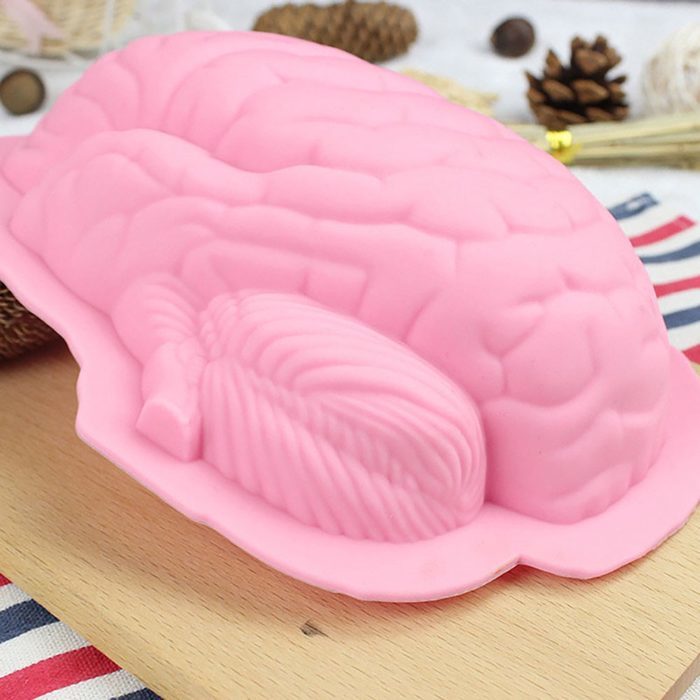 תבנית להכנת עוגה תלת מימדית בצורת מוח