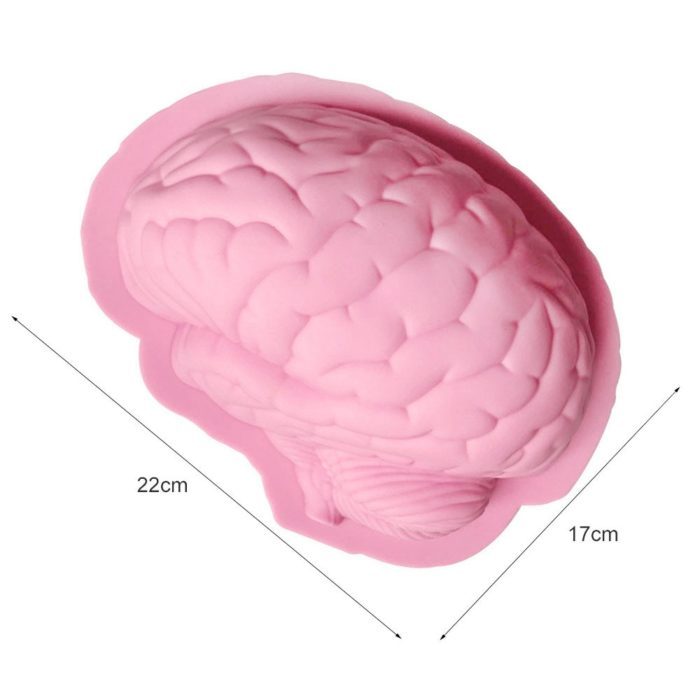 תבנית להכנת עוגה תלת מימדית בצורת מוח