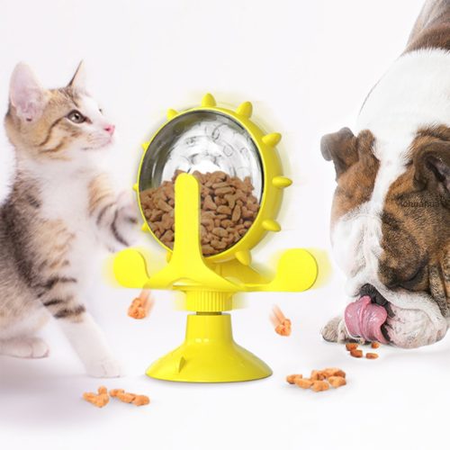 משחק גלגל חטיפים לכלבים וחתולים