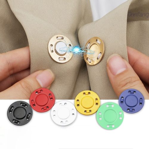 5 זוגות כפתורים מגנטיים לבגדים