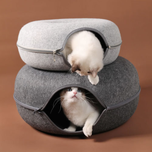 מיטת מערה לחתולים
