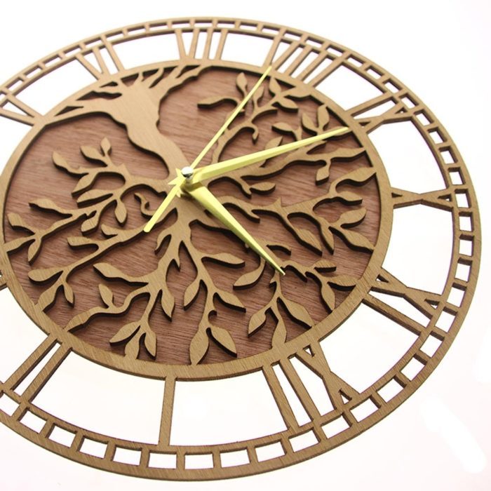 שעון קיר בעיצוב עץ החיים