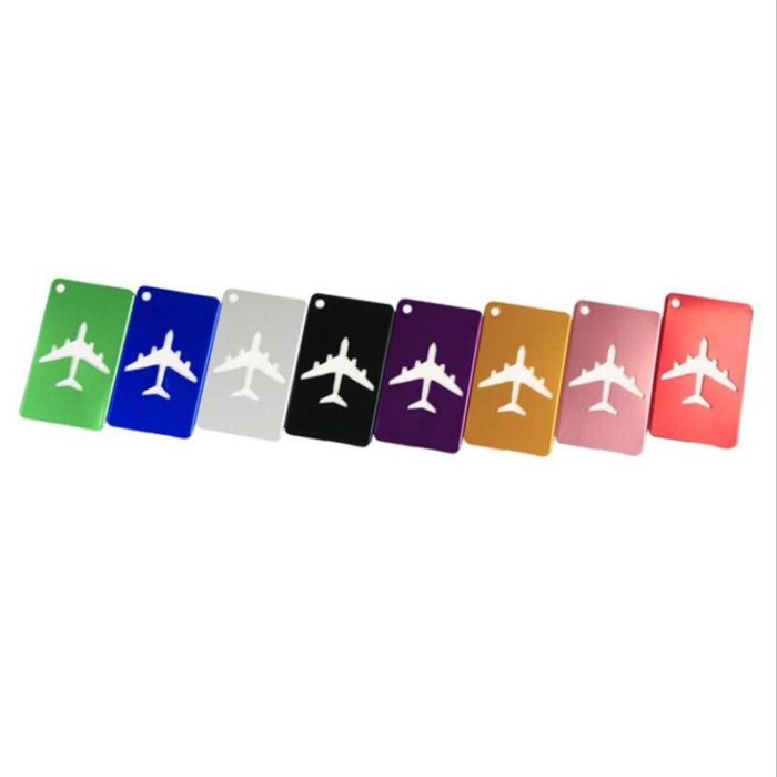 תופסן בצורת כרטיס צבעוני לזיהוי המזוודה