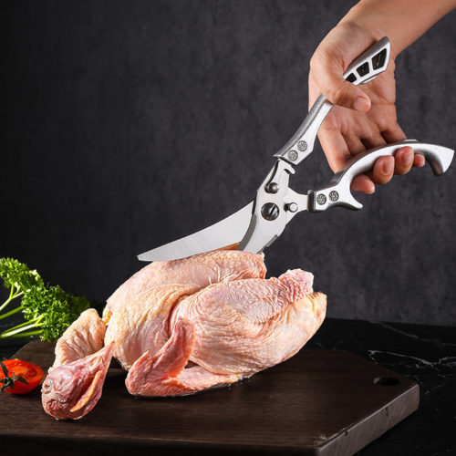 מספריים מקצועיות לחיתוך עוף ובשר