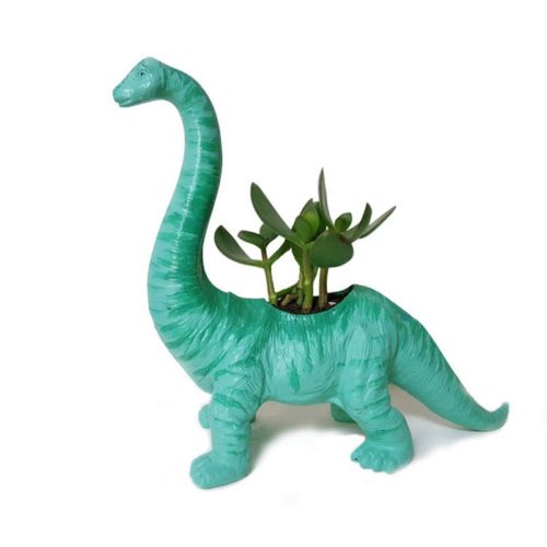 אדנית בעיצוב דינוזאור לגידול צמחים קטנים
