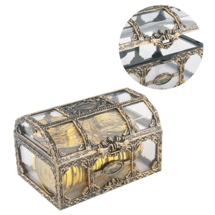 קופסת אחסון בצורת תיבת אוצר עתיקה