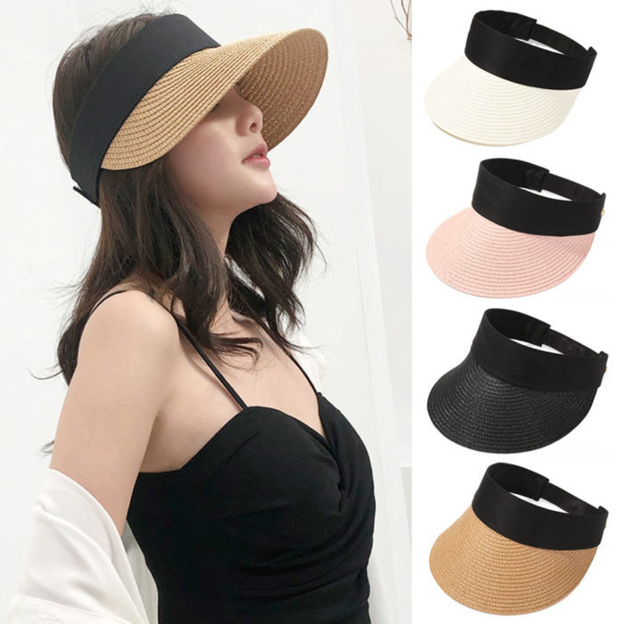 כובע מגן שמש מקש לנשים במגוון צבעים