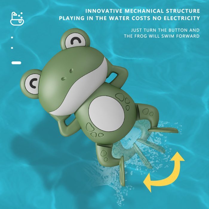 צעצוע אוטומטי צפרדע שוחה באמבטיה