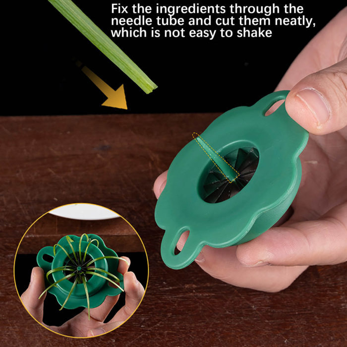 כלי לחיתוך וקיצוץ של בצל ירוק בקלות