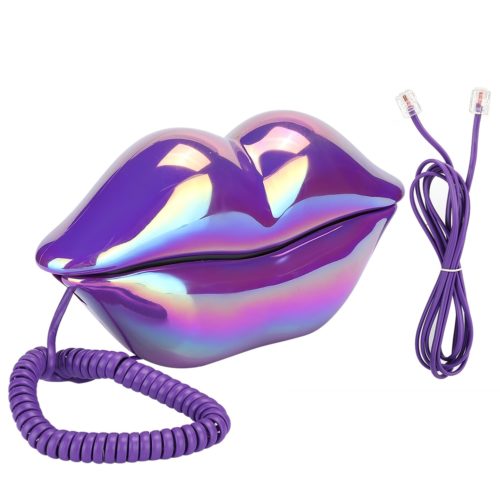טלפון קווי מעוצב בצורת שפתיים