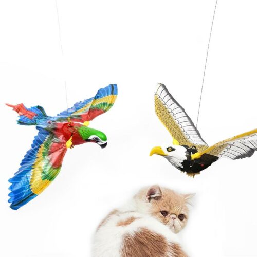 ציפור חשמלית מעופפת למשחק עם חתולים