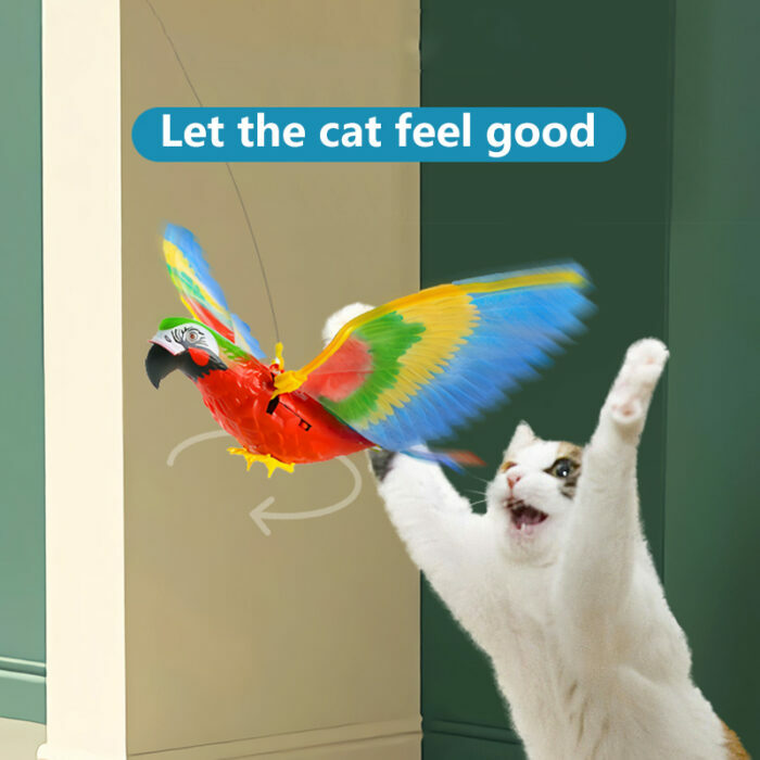 ציפור חשמלית מעופפת למשחק עם חתולים