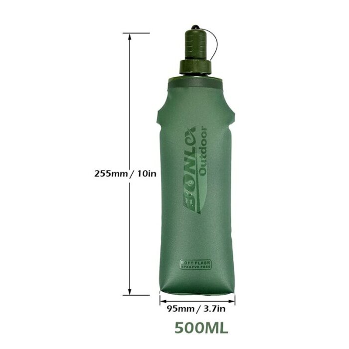 בקבוק חצי ליטר רך מתקפל לגודל כיס