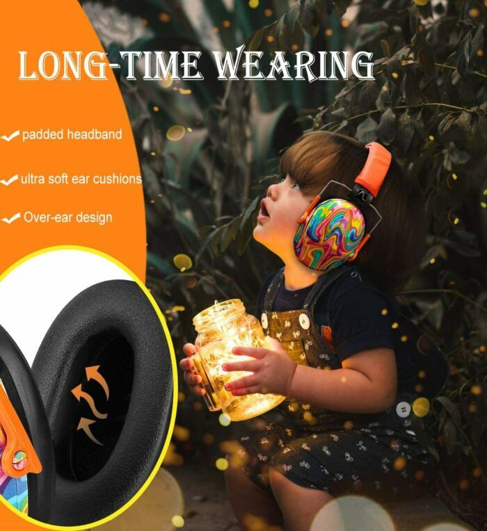 אוזניות צבעוניות להפחתת רעש והגנה על השמיעה לילדים ותינוקות