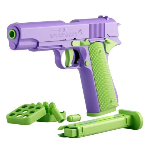 אקדח צעצוע מודפס תלת מימד יורה קליעים רכים